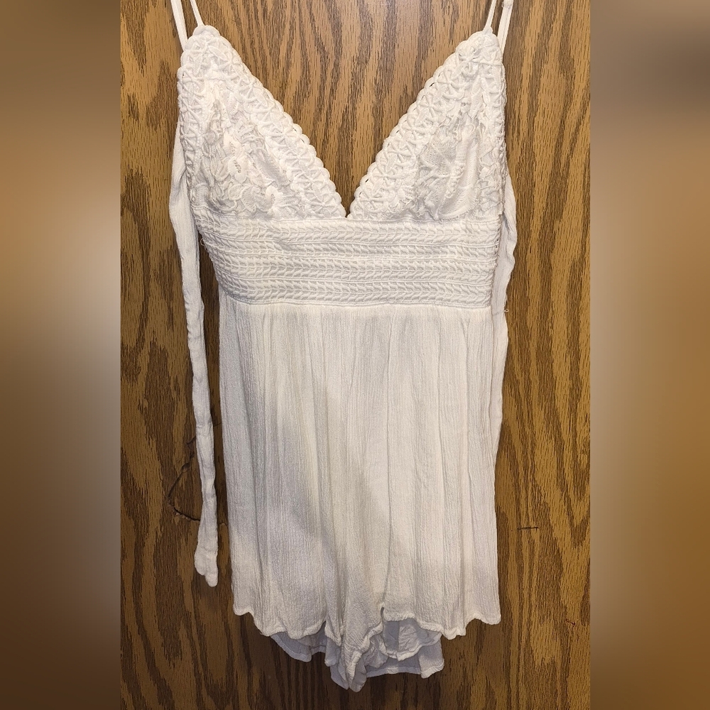 White Lace Romper